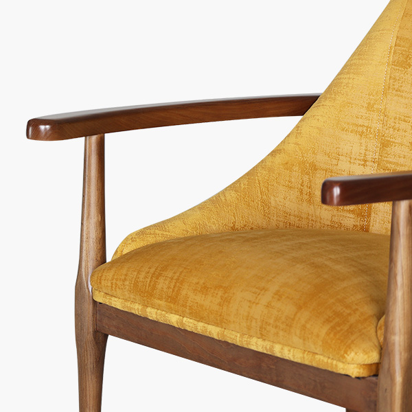 Ameli Mostaza 6 Sillón Ameli Nogal - vista adicional 1