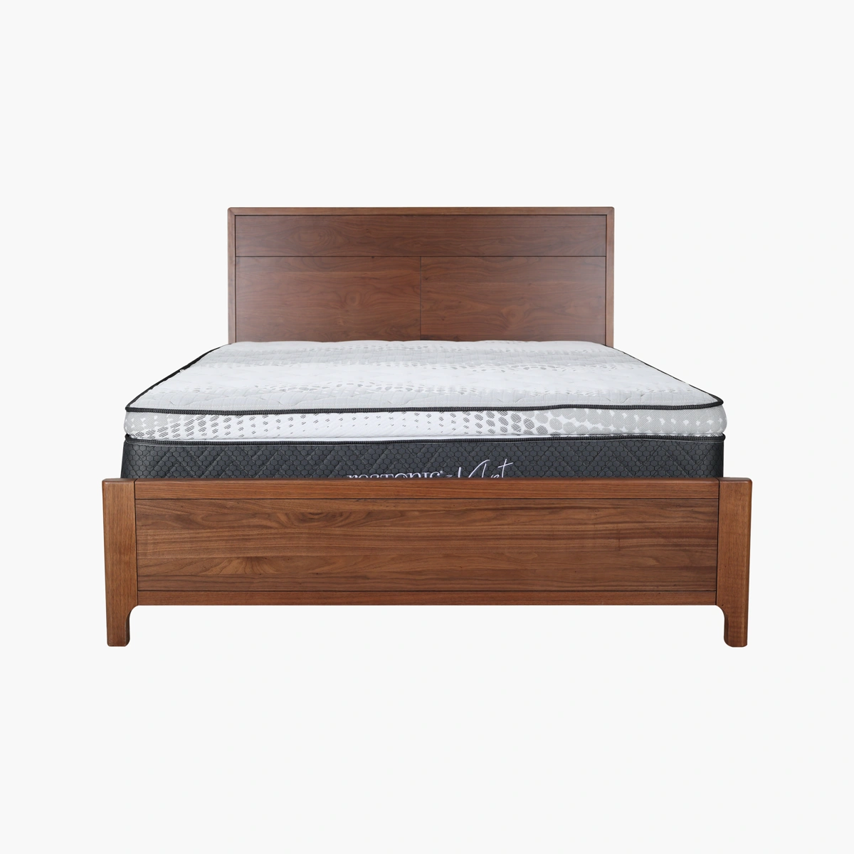 Cama Queen Size Trento - Nogal Sólido