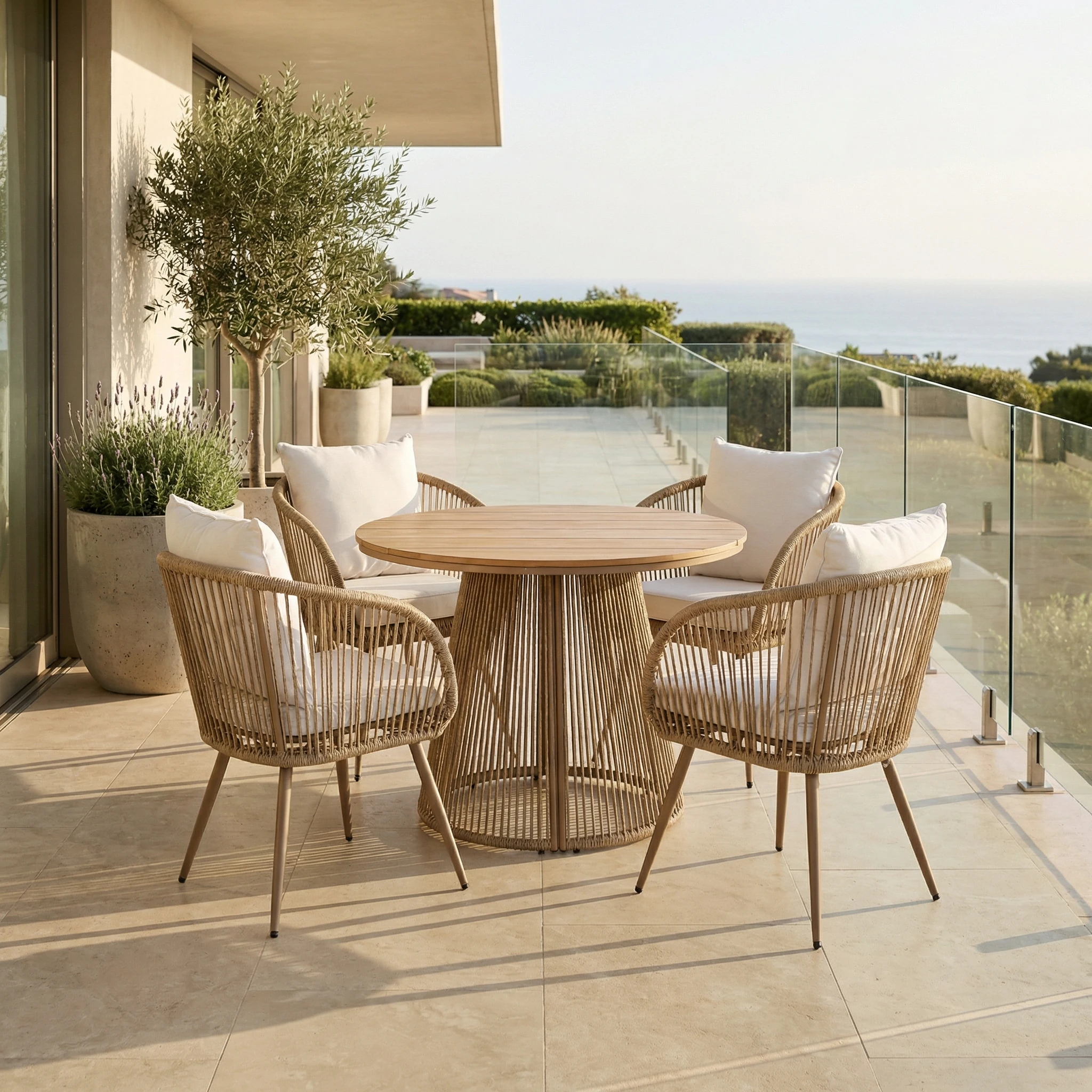 Comedor Bacalar Rattan P/4