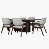 Comedor Pixan_9 Comedor Pixan Yanel - Mesa en chapa de nogal