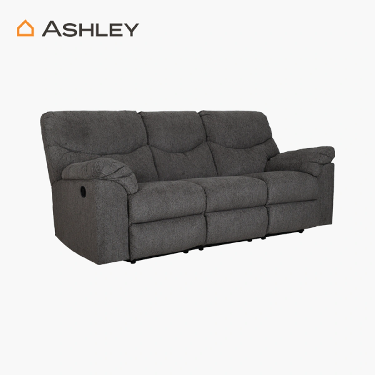 Sofá Reclinable Alphons Ashley - Estructura de madera reforzada, mecanismo reclinable metálico, tapizado en te...