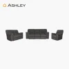 Sala 3-2-1 Reclinable Alphons Ashley - Estructura de madera reforzada, mecanismo reclinable metálico, tapizado en te...