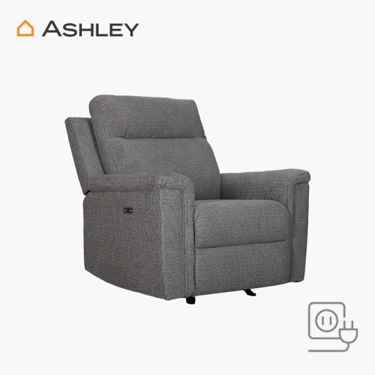 Sillón Reclinable Eléctrico Barnsana Ashely - Tapizado en poliéster (100%)