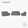 Sofá Barnsana Ashley Electrico_21 Sala 3-2-1 Reclinable Eléctrico Barnsana Ashely - Tapizado en poliéster (100%)
