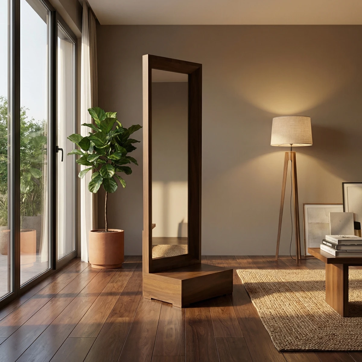 Espejo de Piso Palermo Nogal - foto ambientada