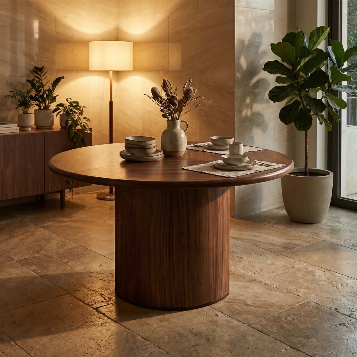 Mesa Copper Parota P/4 - foto ambientada