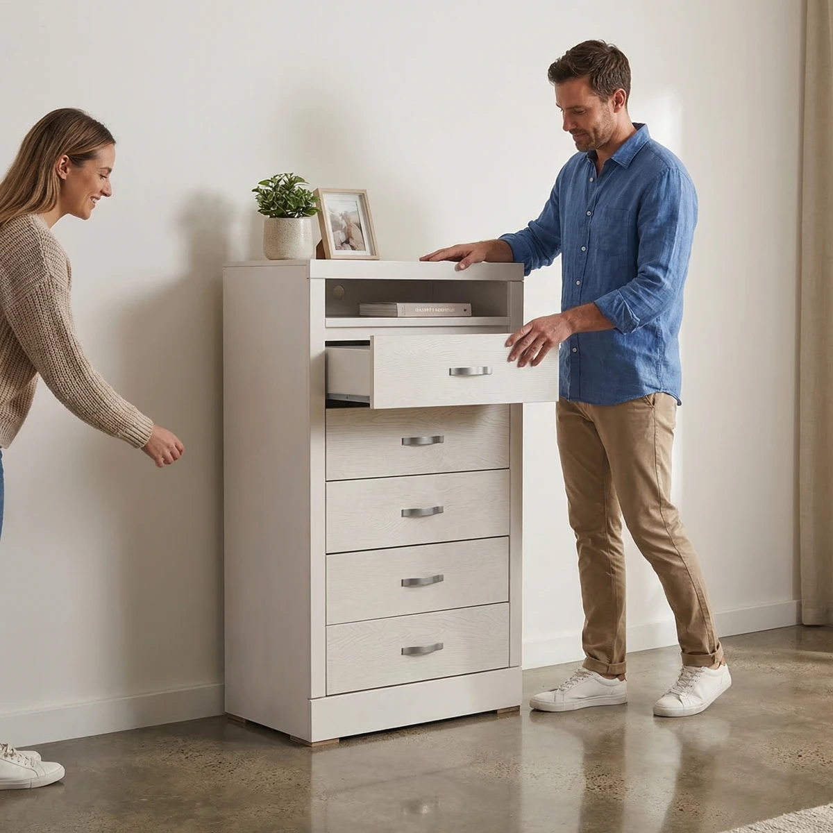 Chifonier Paola Blanco - ambientada en uso