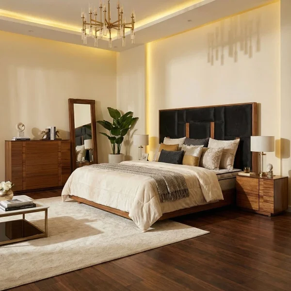 Recámara King Size Malta Parota - foto ambientada