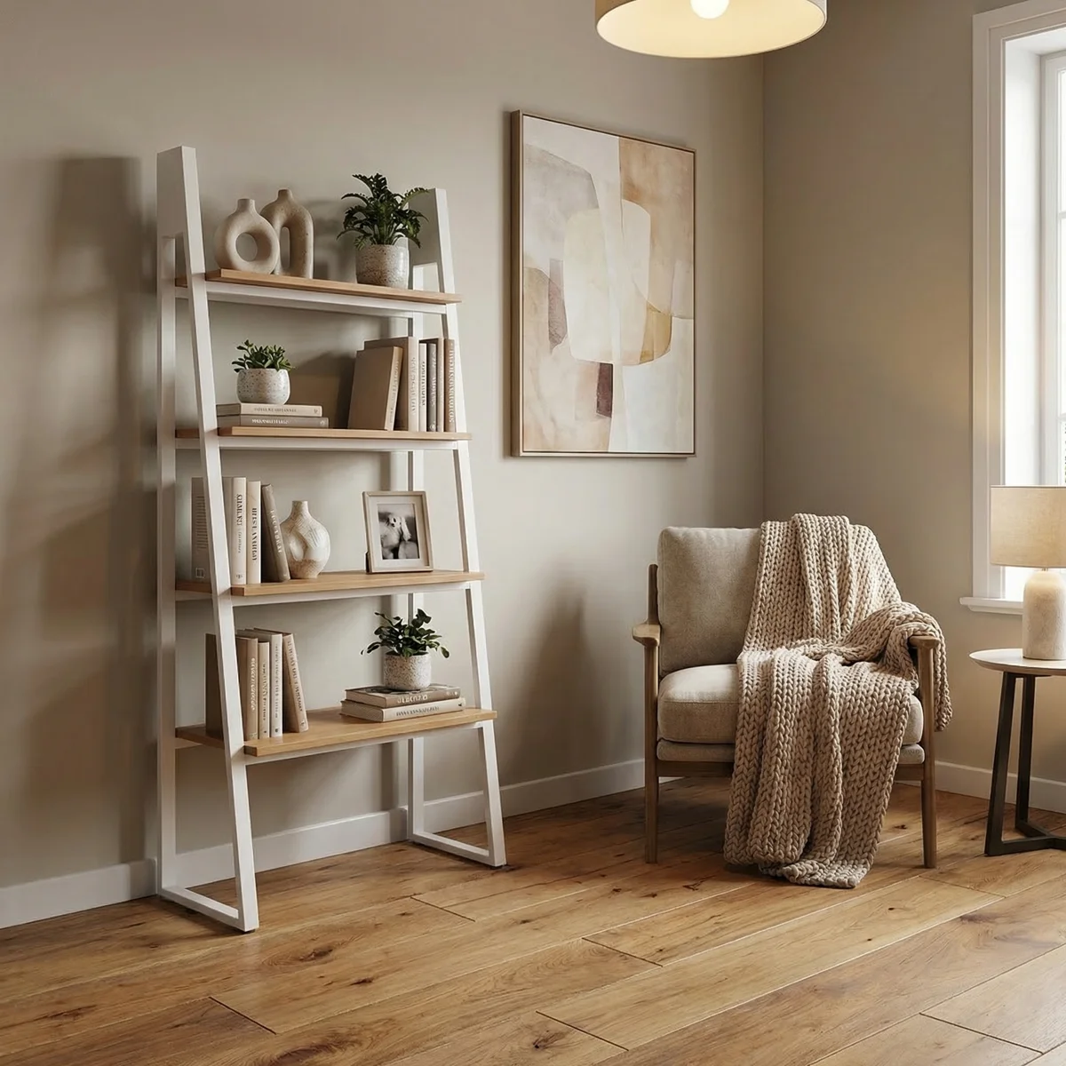 Librero Lyra Blanco - foto ambientada