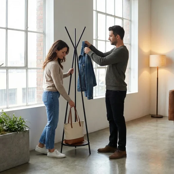 Perchero Mirage - ambientada en uso