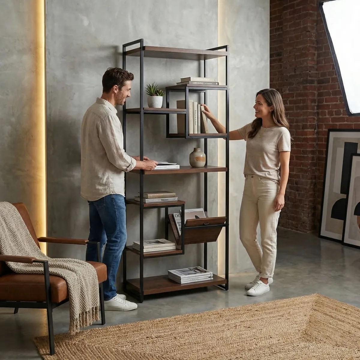 Librero Copper - ambientada en uso