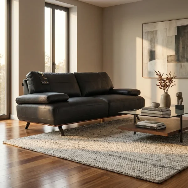 Love Seat Scola Boal Piel - foto ambientada