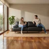 Love Seat Scola Boal Piel - ambientada en uso