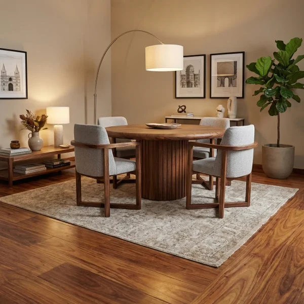 Comedor Bacalar Dante Parota 150cm - foto ambientada