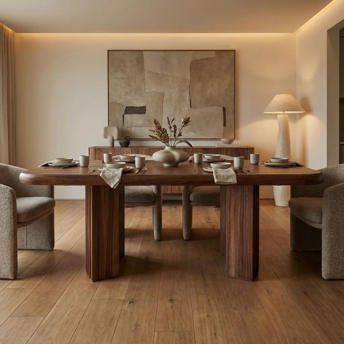 Mesa Aruba Parota P/6 - foto ambientada