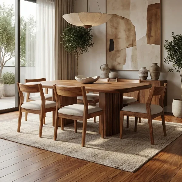 Comedor Aruba Bacalar Parota P/6 - foto ambientada