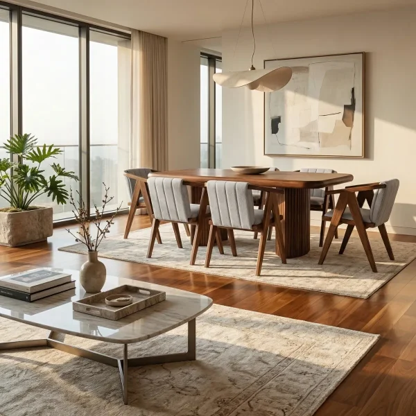 Comedor Aruba Loren Parota P/6 - foto ambientada