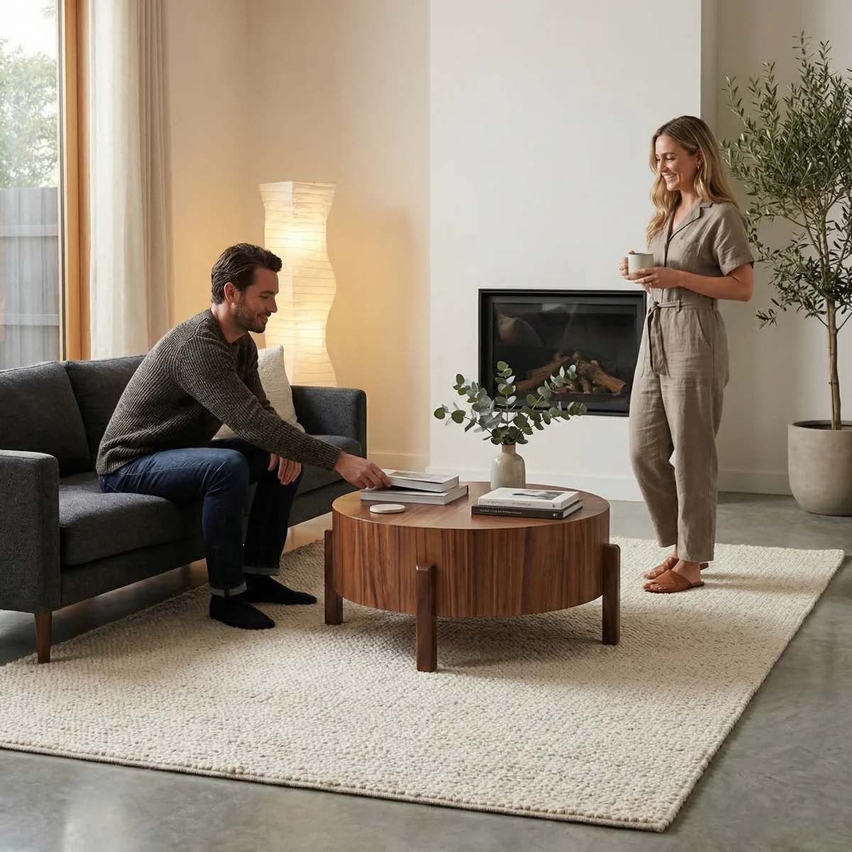 Mesa de Centro Zenith - ambientada en uso