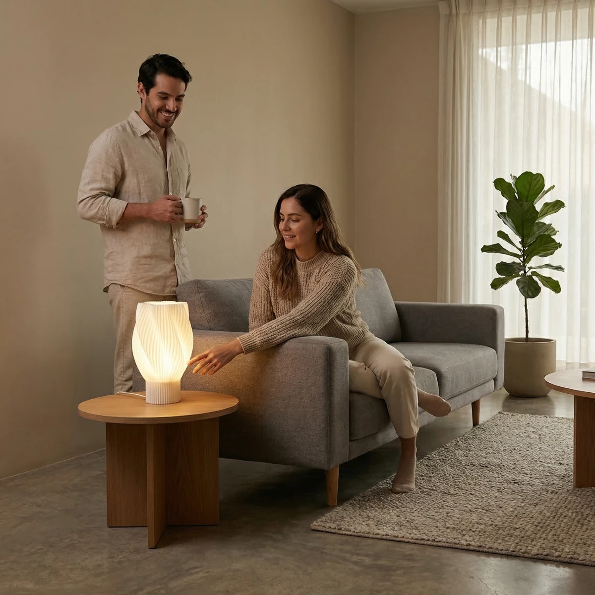 Lámpara de Mesa Paris - ambientada en uso