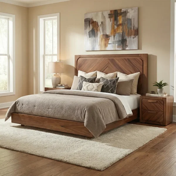 Cabecera Queen Size y 2 Burós Dublín - foto ambientada