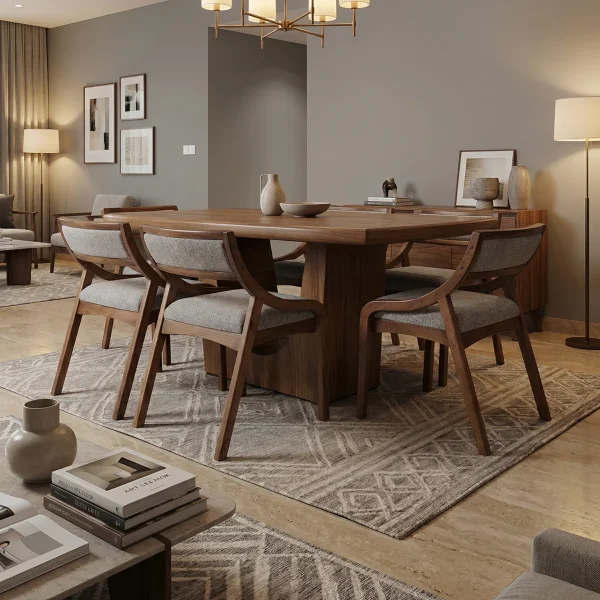 Comedor Palermo Parota P6 Arena - foto ambientada