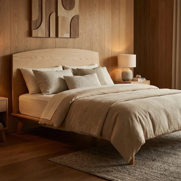 Cabecera Matrimonial Hermes Natural - foto ambientada