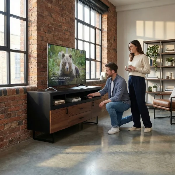 Mesa para TV Suprim - ambientada en uso