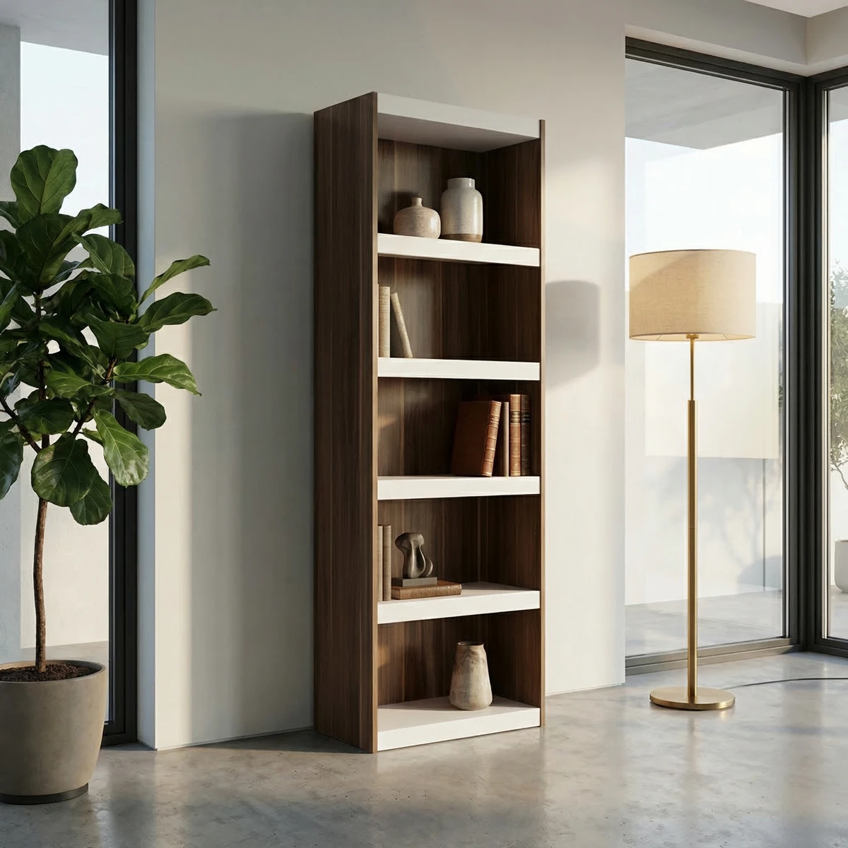 Librero Line Olmo - foto ambientada