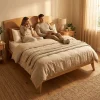 Cabecera Queen Size Hermes Natural - ambientada en uso