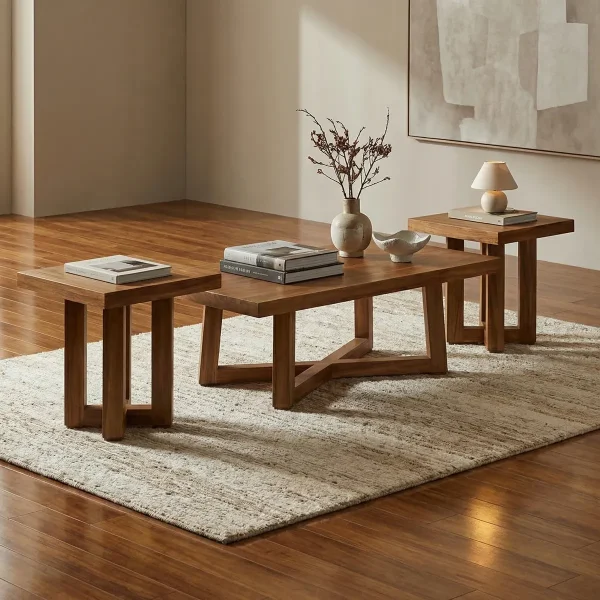 Mesas de Centro Ximena Parota - foto ambientada