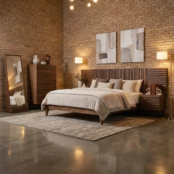 Recámara Matrimonial Noruega Parota - foto ambientada