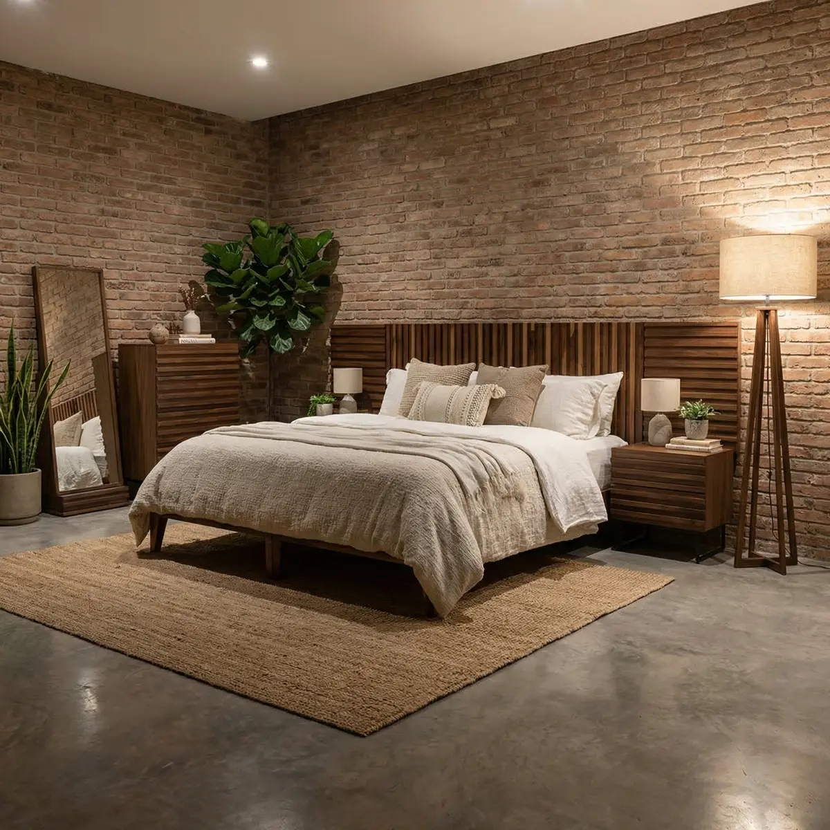 Recámara King Size Noruega Parota - foto ambientada