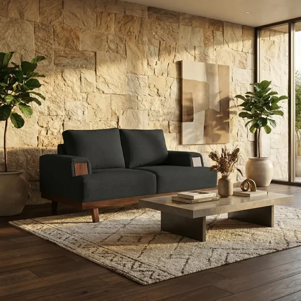 Love Seat Larisa Negro - foto ambientada