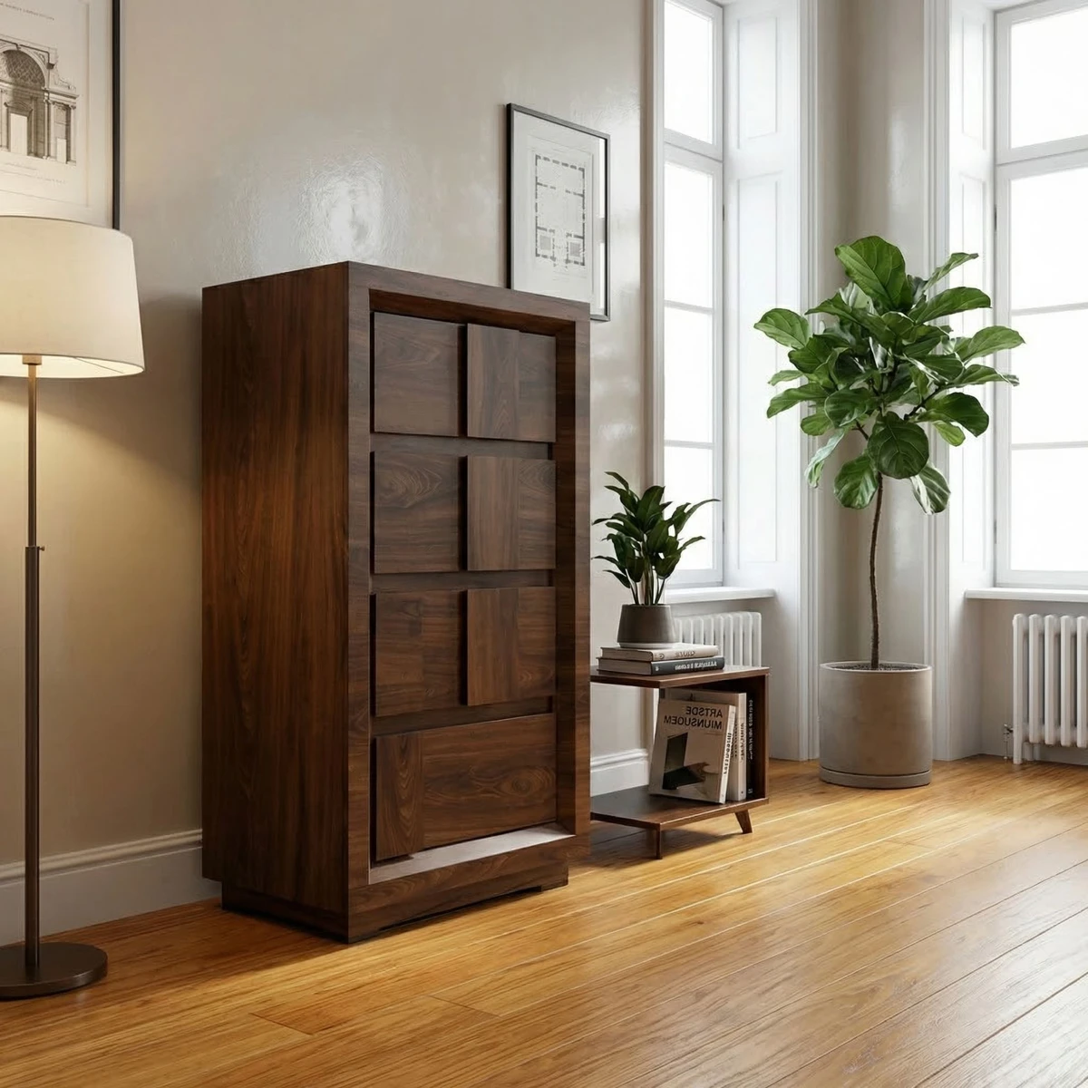 Chifonier Juvenil Palermo Nogal - foto ambientada