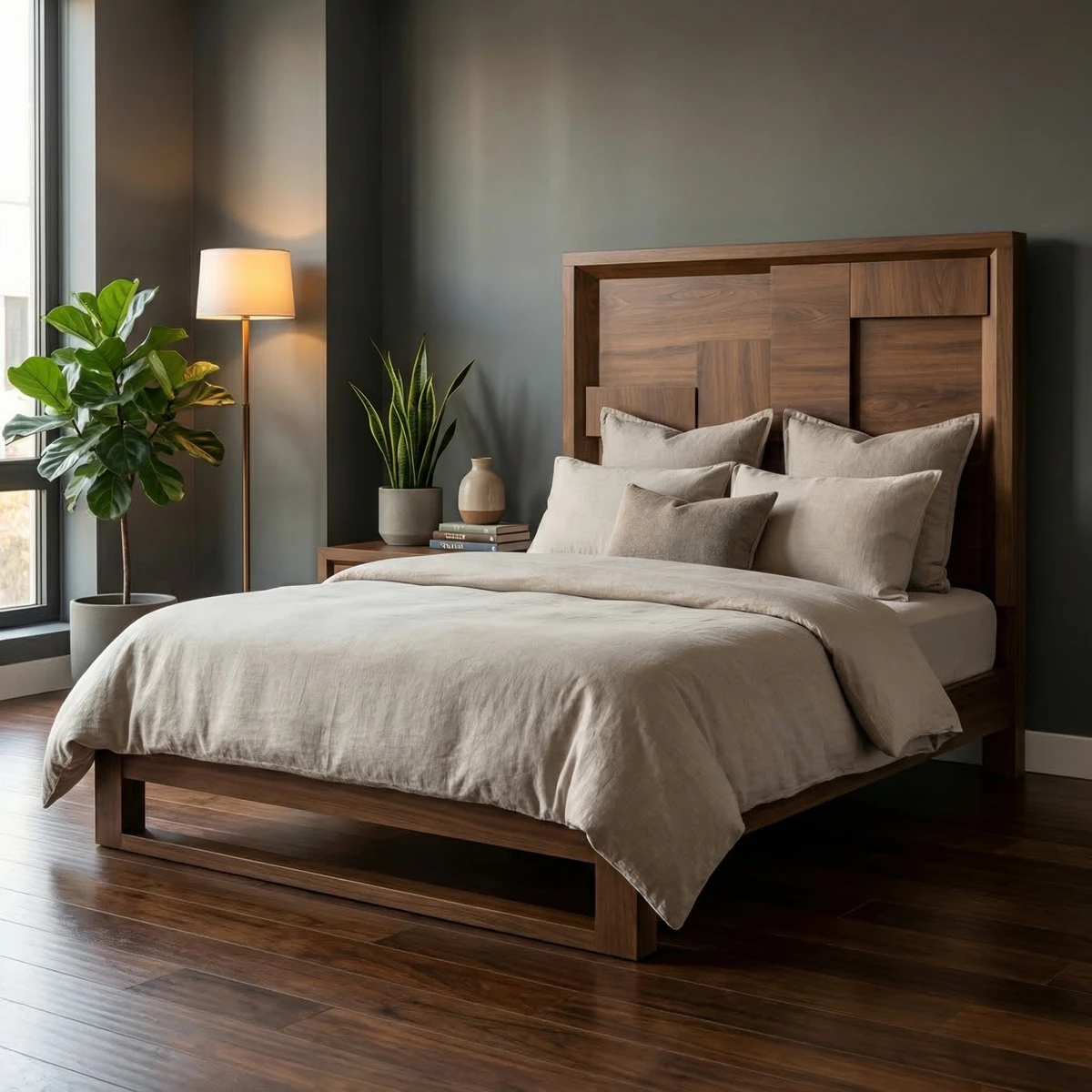 Cabecera Individual Palermo Nogal - foto ambientada