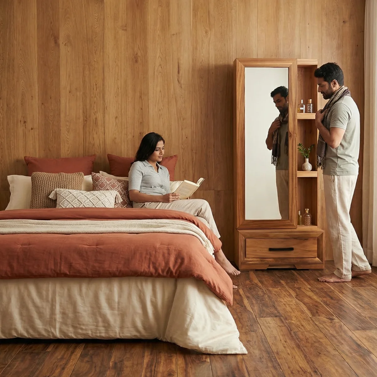 Espejo de Pie Singapur - ambientada en uso