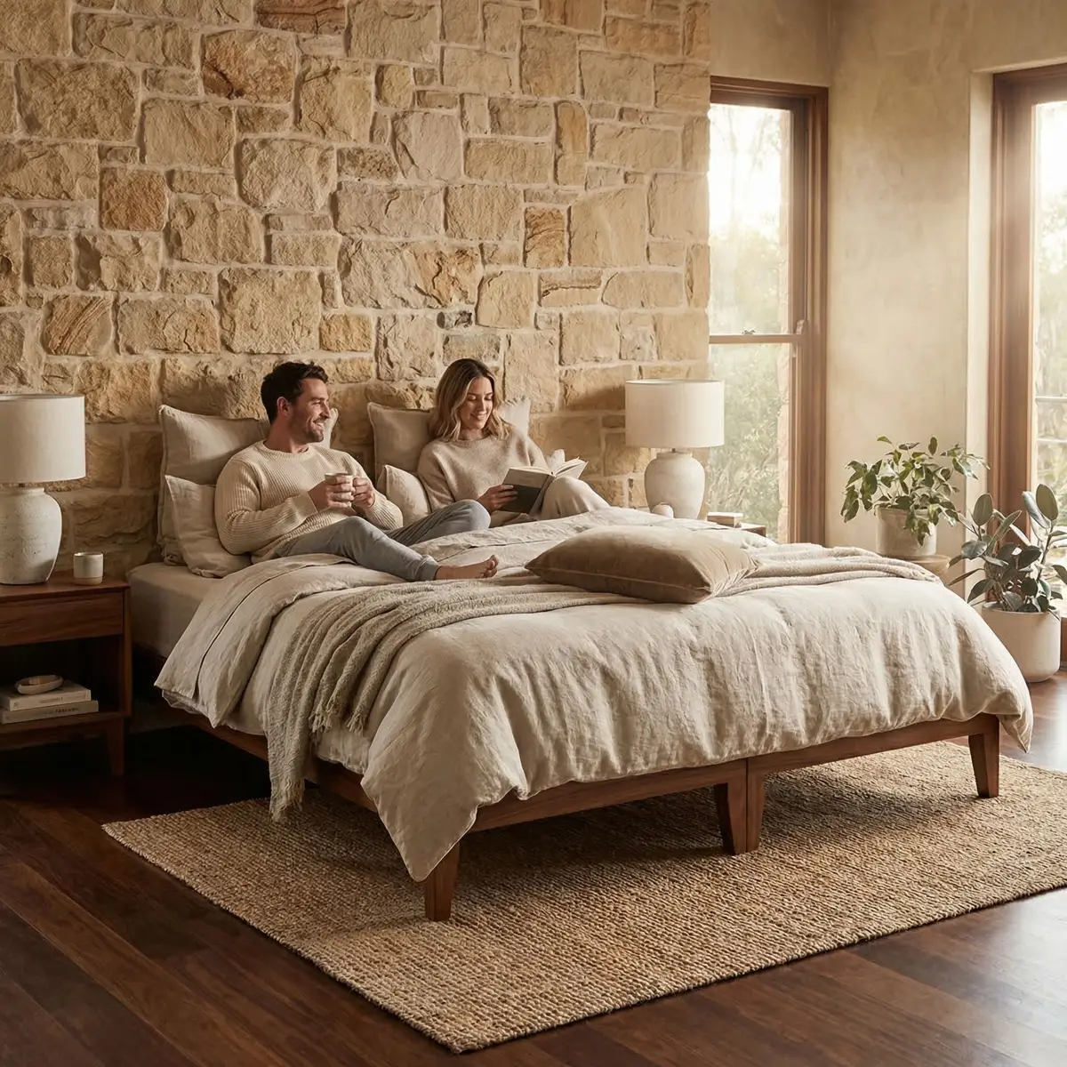 Base King Size Montana Parota - ambientada en uso