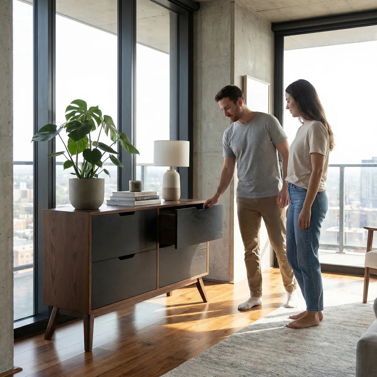 Chifonier Orion Tabaco - ambientada en uso