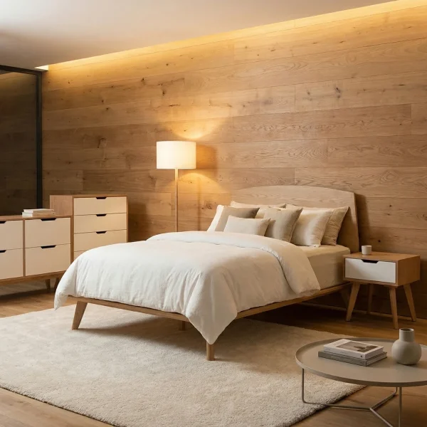 Recámara Queen Size Hermes Andes Blanco - foto ambientada