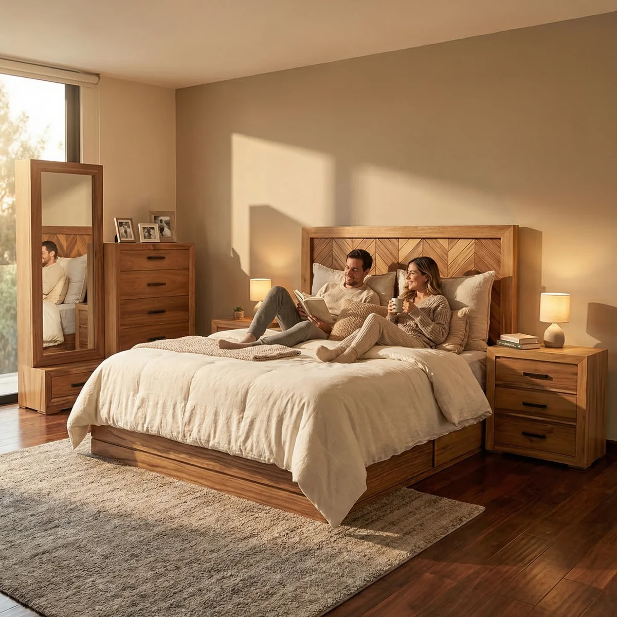 Recámara King Size Singapur C - ambientada en uso