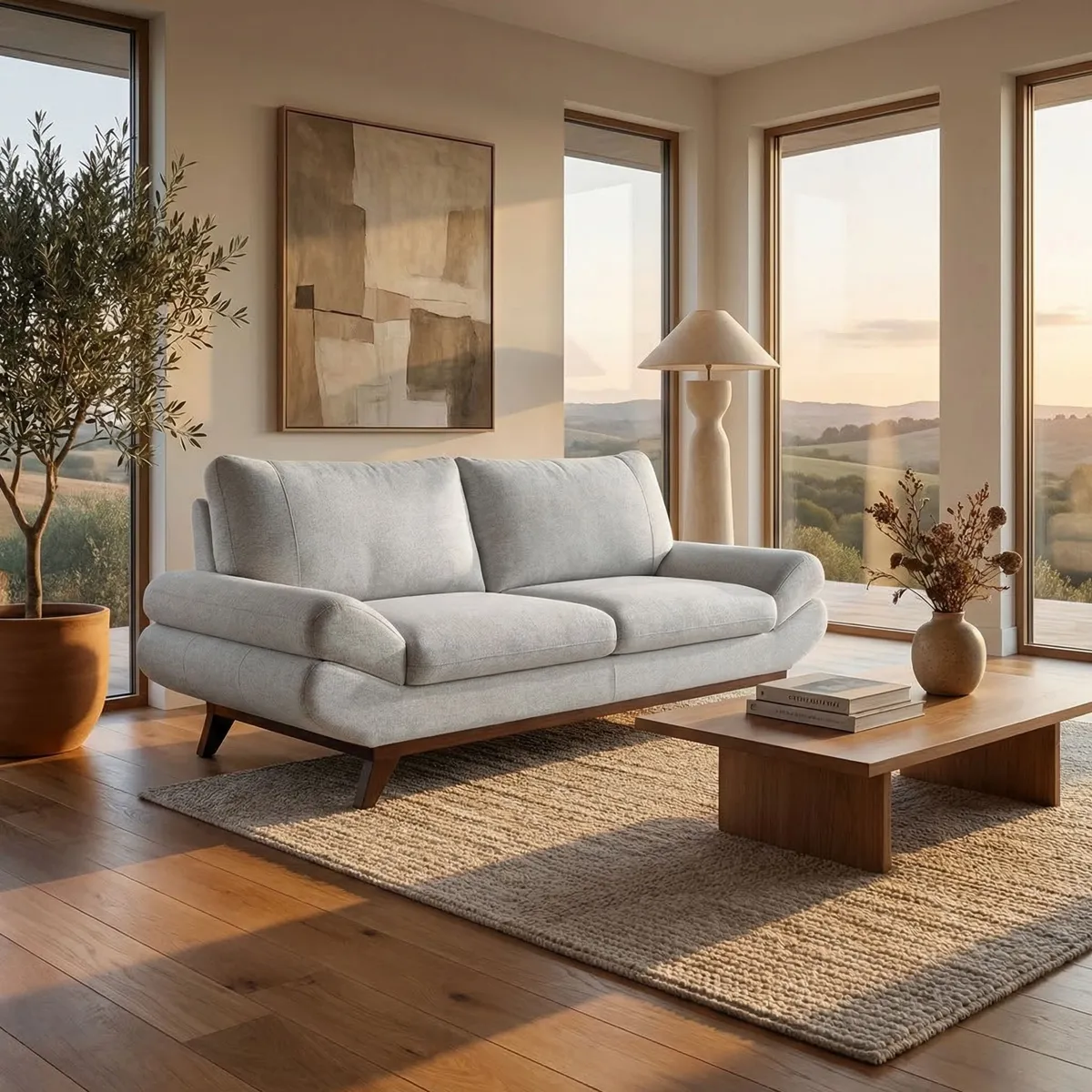 Sofa Cannes Oyster - foto ambientada