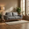 Love Seat Alexa Charcoal - foto ambientada