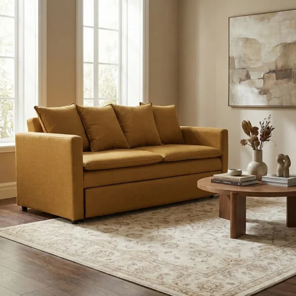 Sofa Cama King Mostaza - foto ambientada