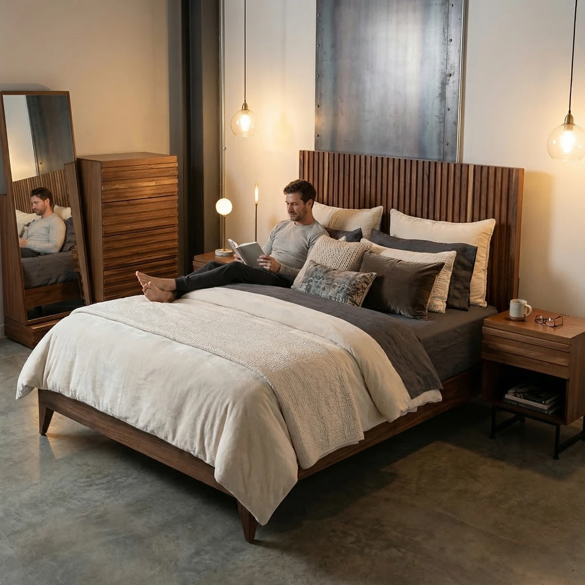 Recámara Matrimonial Noruega Juvenil Parota - ambientada en uso