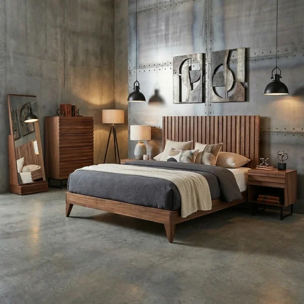 Recámara Queen Size Noruega Juvenil Parota - foto ambientada