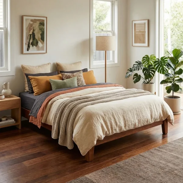 Base King Size Pinus Personalizable - foto ambientada