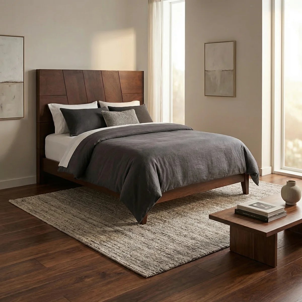 Cabecera Queen Size Victoria Okume - foto ambientada