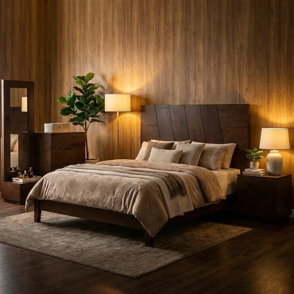 Recámara King Size Victoria Okume - foto ambientada