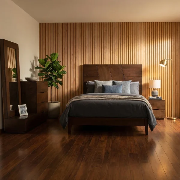 Recámara Individual Victoria Okume - foto ambientada