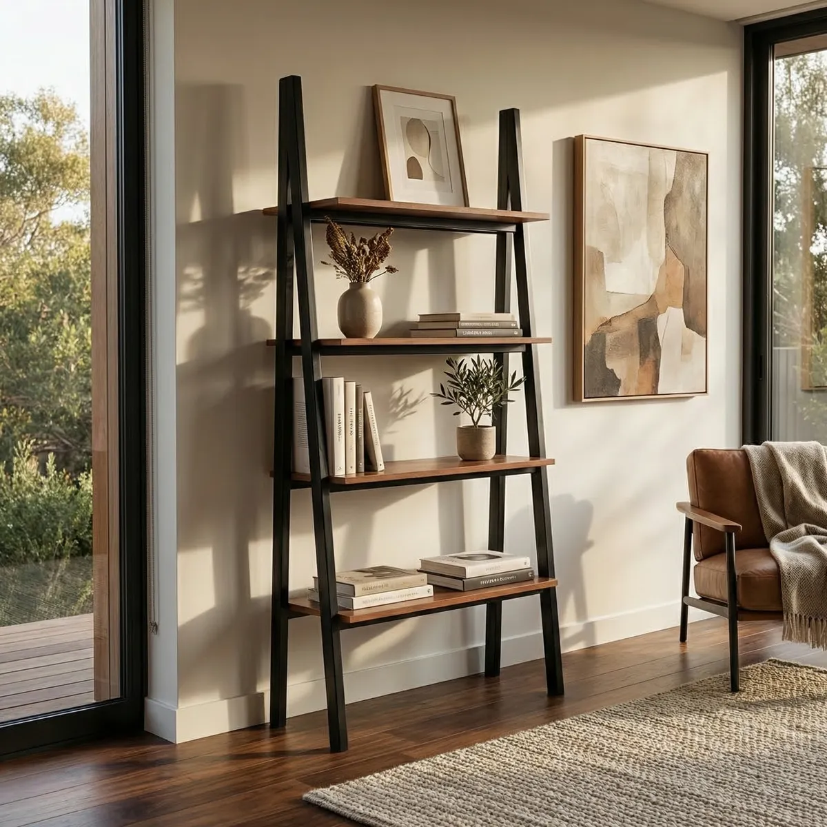 Librero Atria Personalizable Parota - foto ambientada